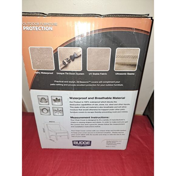 Budge -Outdoor Furniture Protection, Beige New - Picture 2 of 5